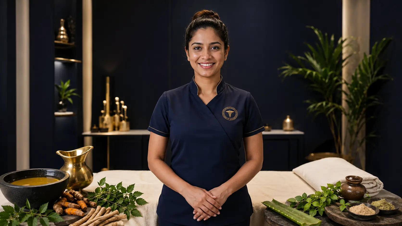 Luxury Ayurvedic Clinic Reception - Kottakkal Arya Vaidyasala Dubai